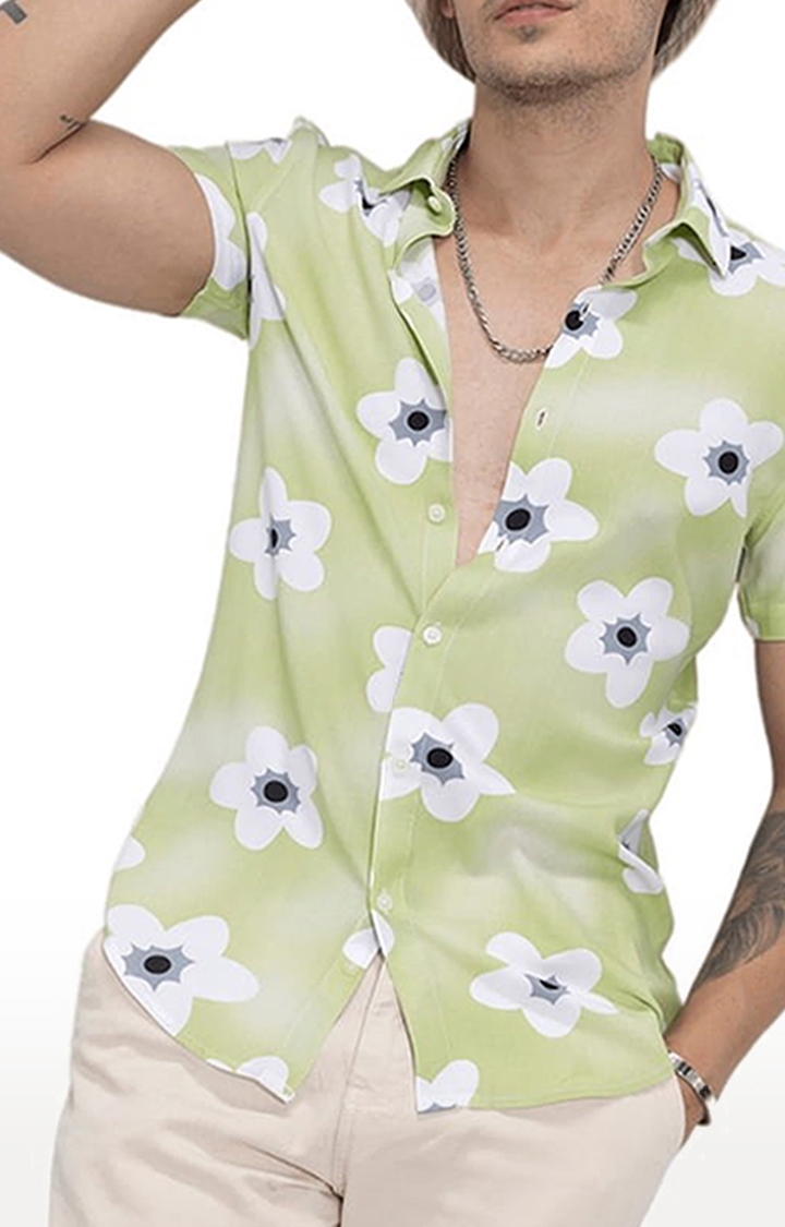 Men's Summer Breeze Green Shirt