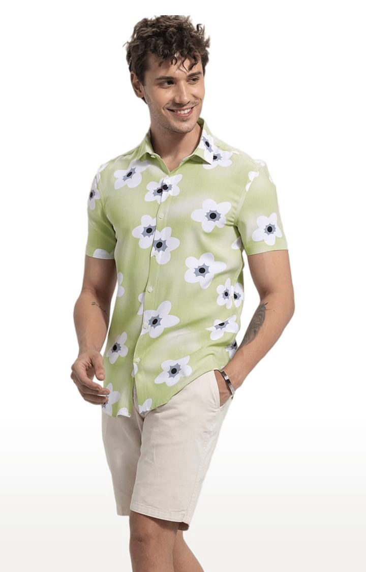 SNITCH | Men's Summer Breeze Green Shirt