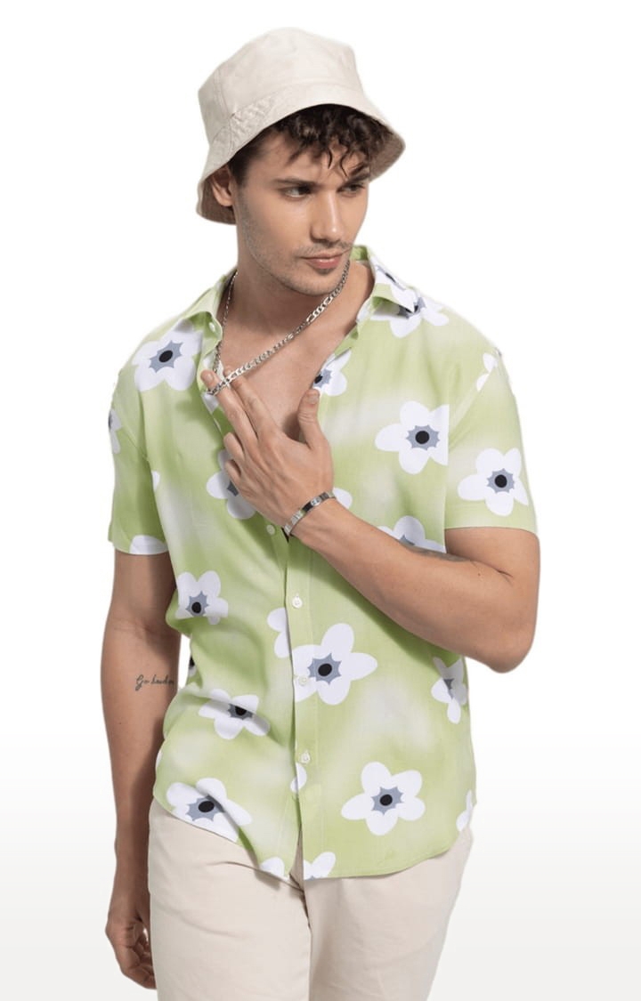 Men's Summer Breeze Green Shirt