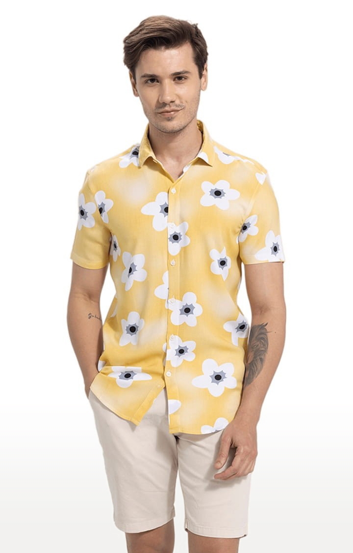 SNITCH | Men's Summer Breeze Yellow Shirt