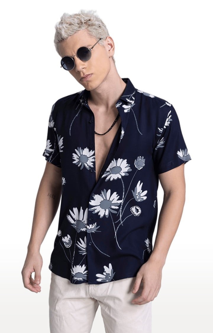 Men's Tsubaki Navy Shirt