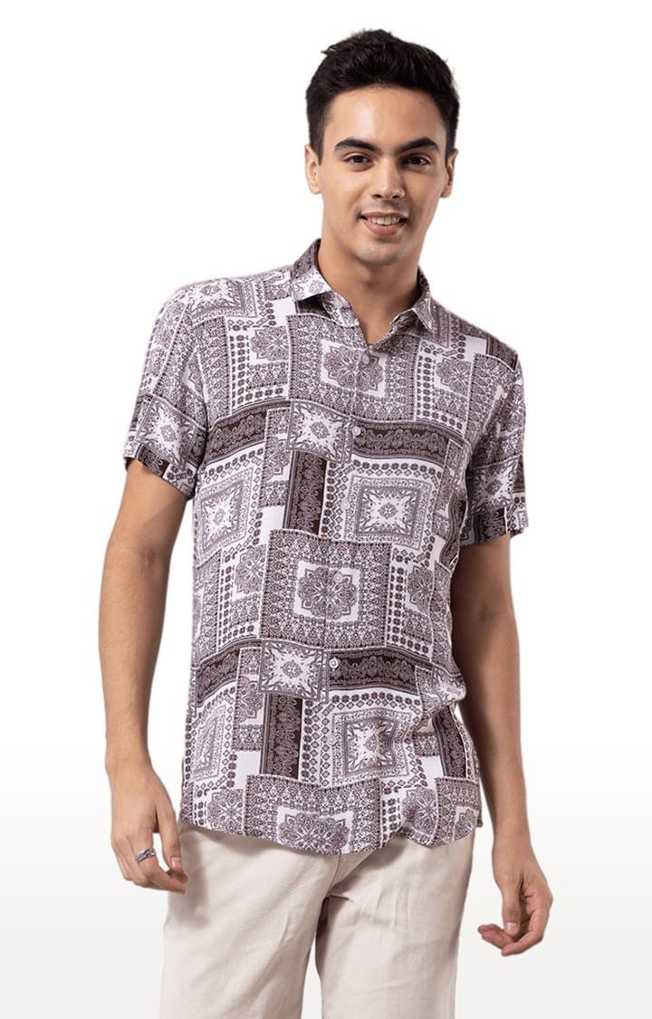 Men's Pacific Art Brown Shirt