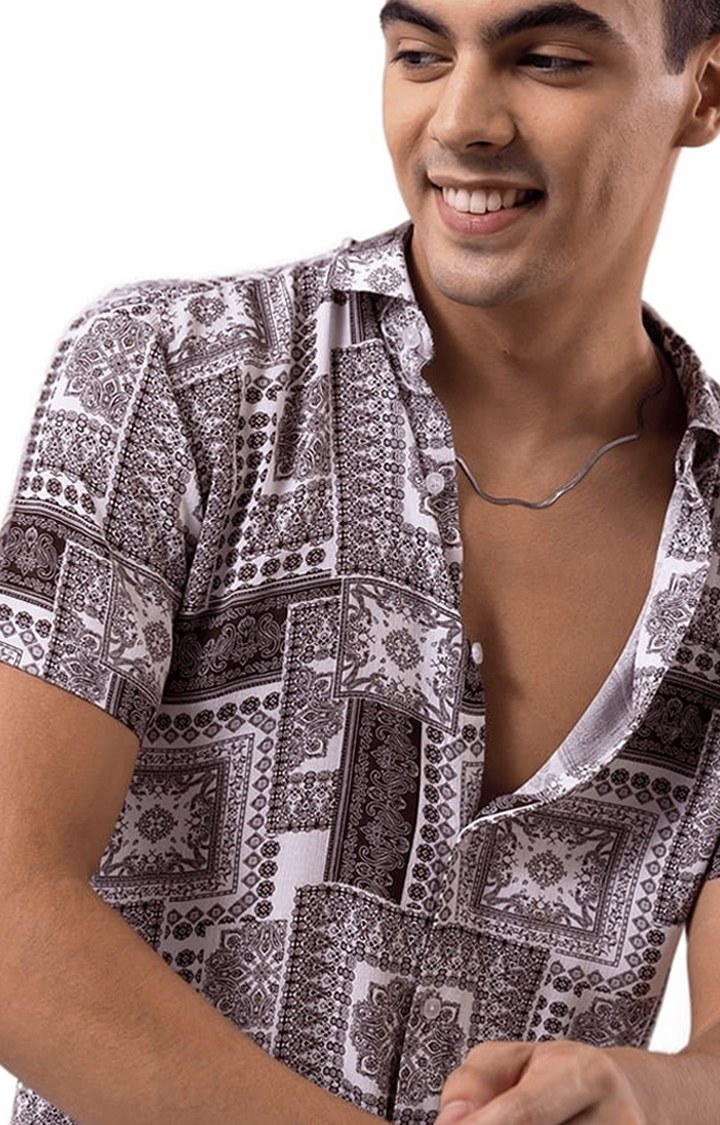 Men's Pacific Art Brown Shirt