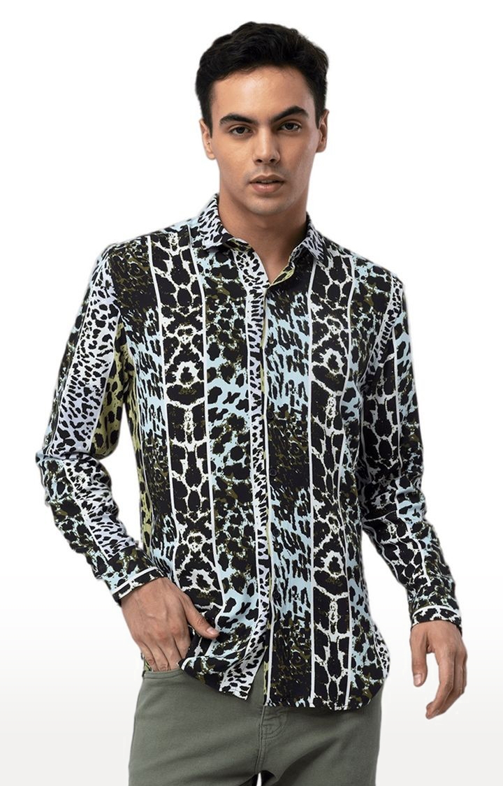 SNITCH | Men's Multicolor Rayon Printed Casual Shirt