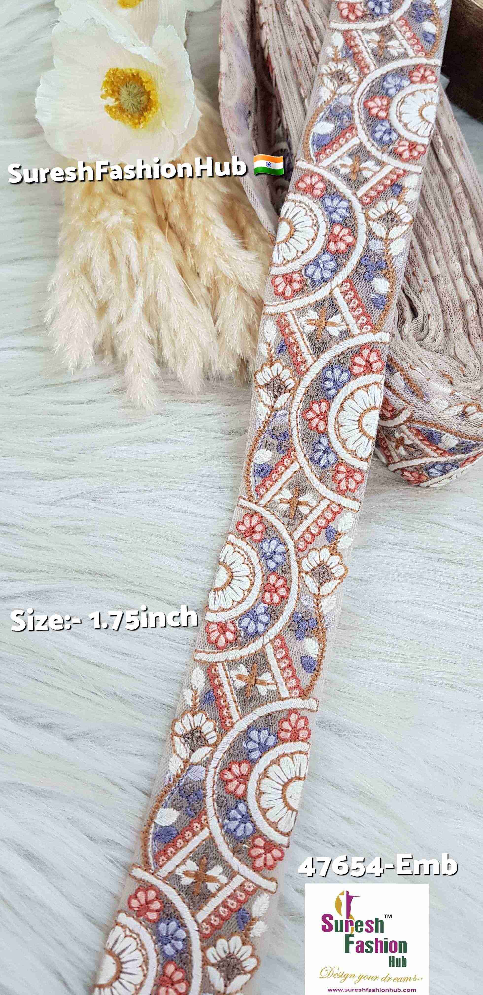  Floral Elegance Beige Lace