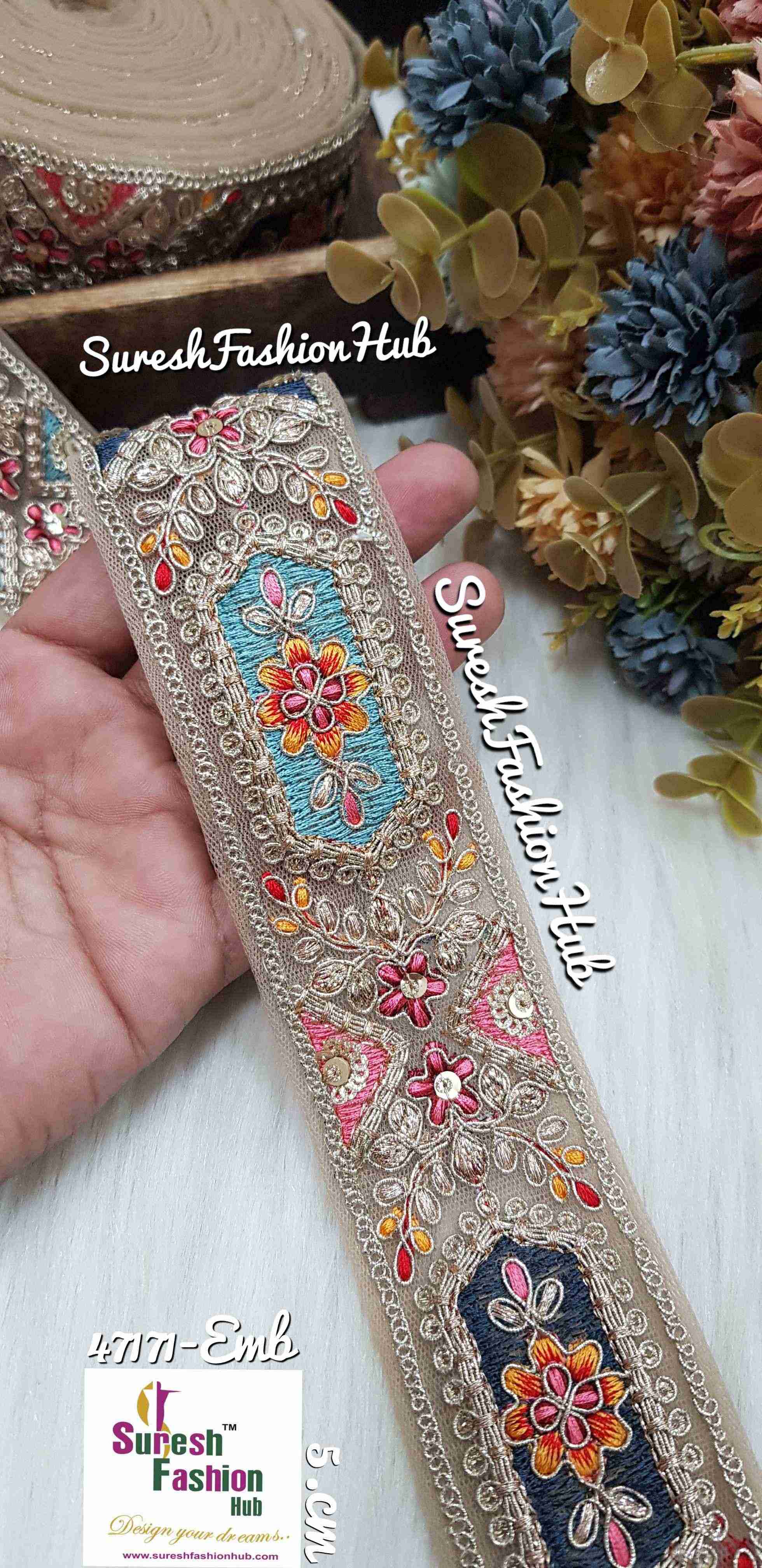SabyaSachi-Inspired Multi-Color Elegance Lace