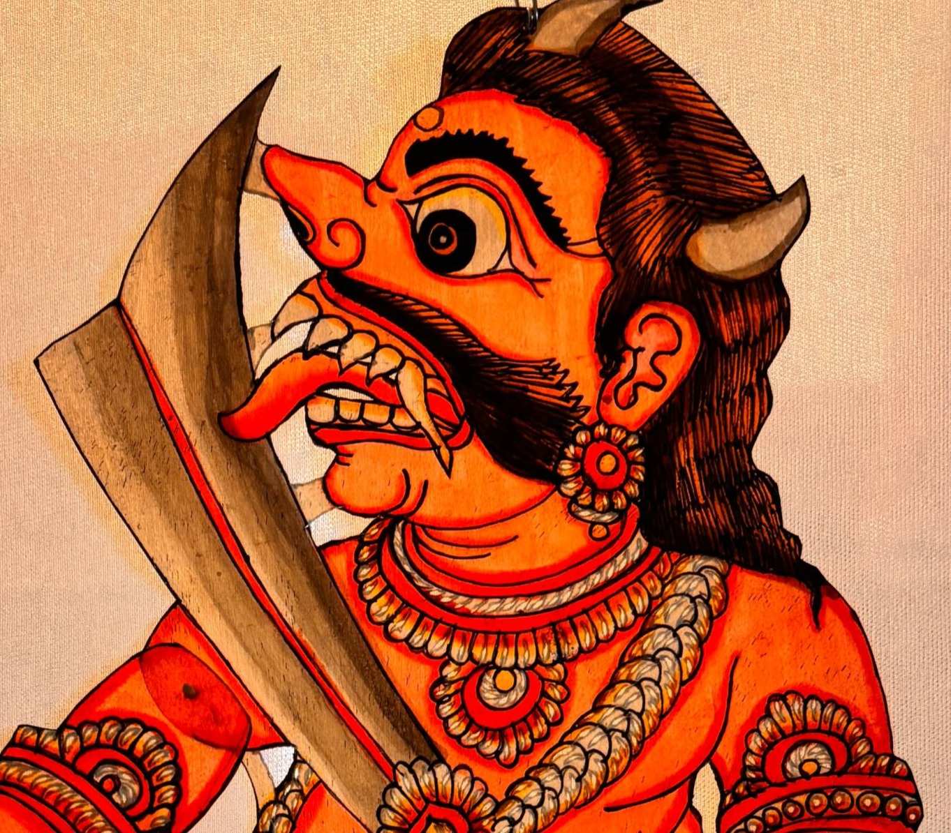 Veera Rakshaka Tholu Bommalata Leather Art