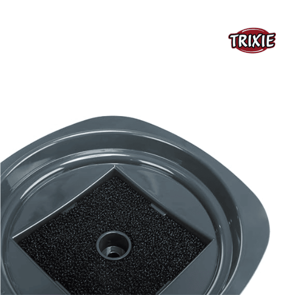 Trixie Drinking Fountain 2 L - White-Grey (18.5x13x18.5cm)