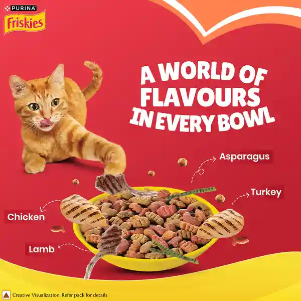 Friskies Meaty Grills Adult Cat Dry Food 400g