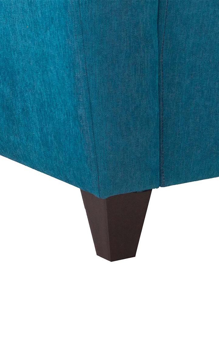 neudot Elegance Sofa for Living Room |3 Person Sofa|Premium Fabric with Cushioned Armrest | Solid Wood Frame|3 Seater in Scuba Blue Color