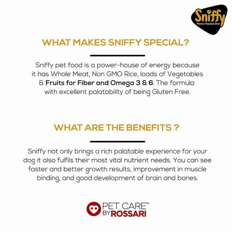 Sniffy Starter Chicken and Egg 3 KG – (Best Before Jul’26)