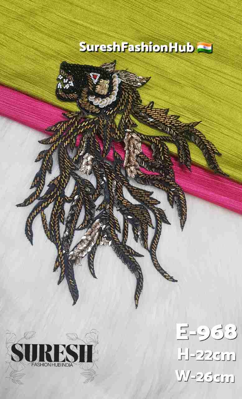 Antique Gold Royal Lion Handmade Patch – E-968