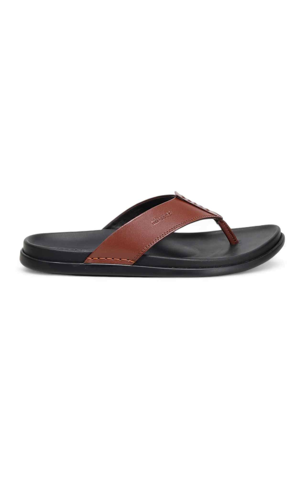 Men Wine Color Comfort Flip-Flops