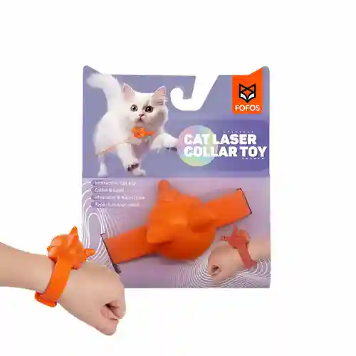 Barkbutler Fofos Rechargeable Laser Collar Smart Toy for Cats 34 CM / 13 IN