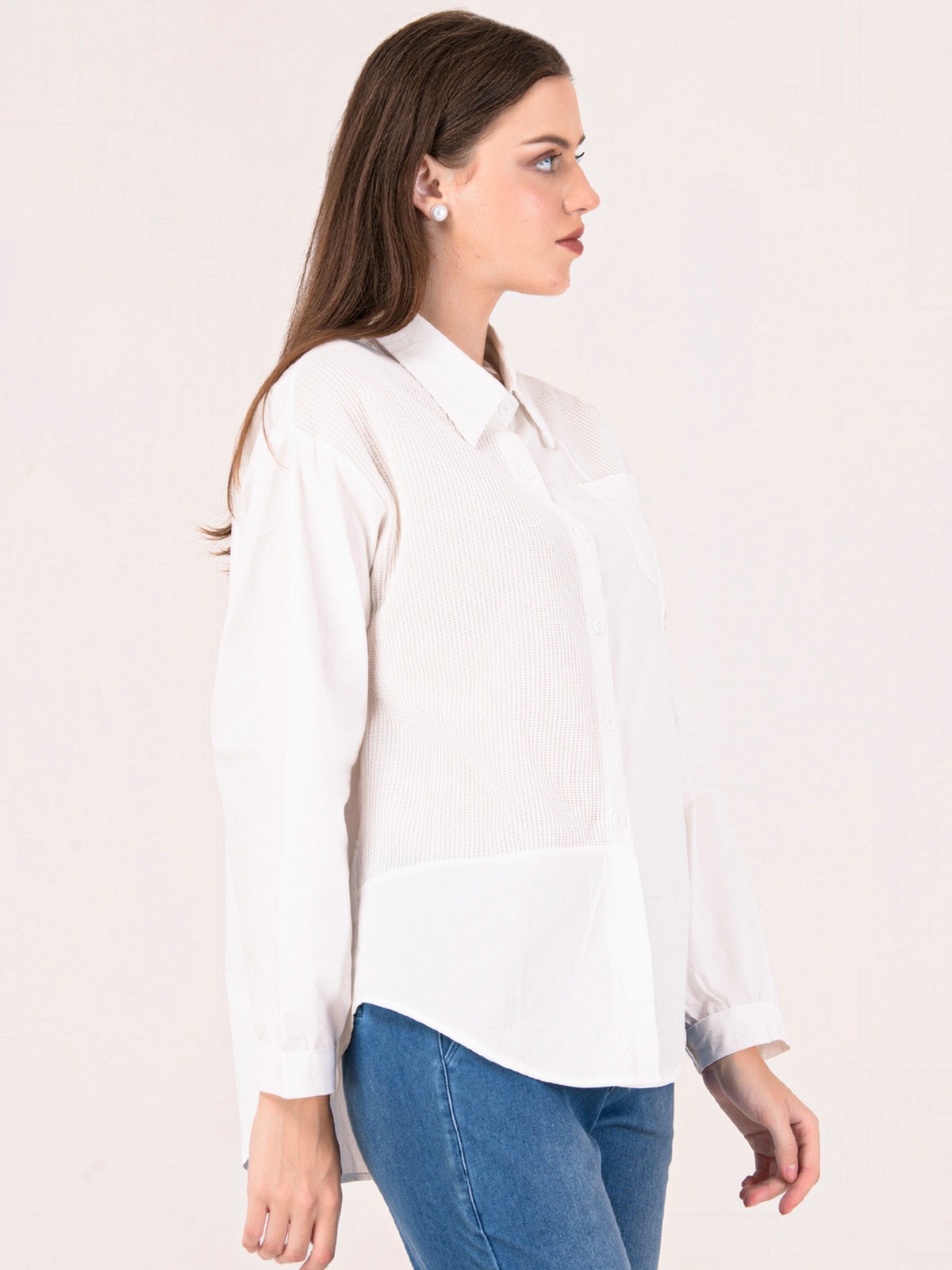 Albion Women White Smart Top