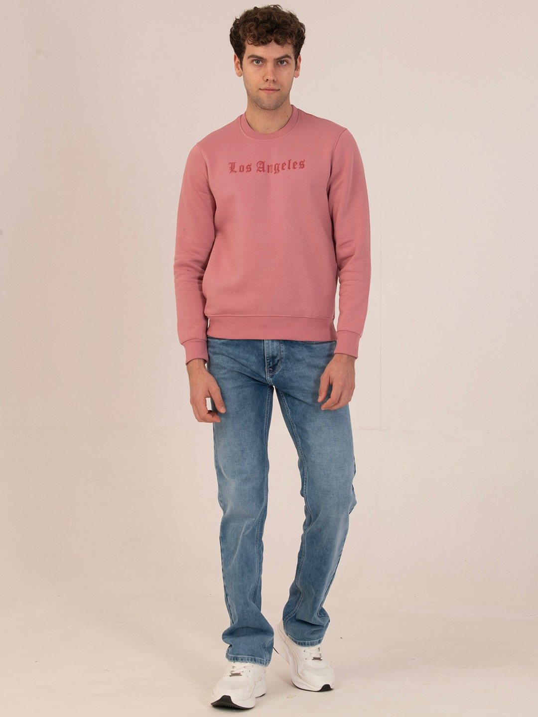 Men’s Premium Winter Fleece Sweatshirt_O pink