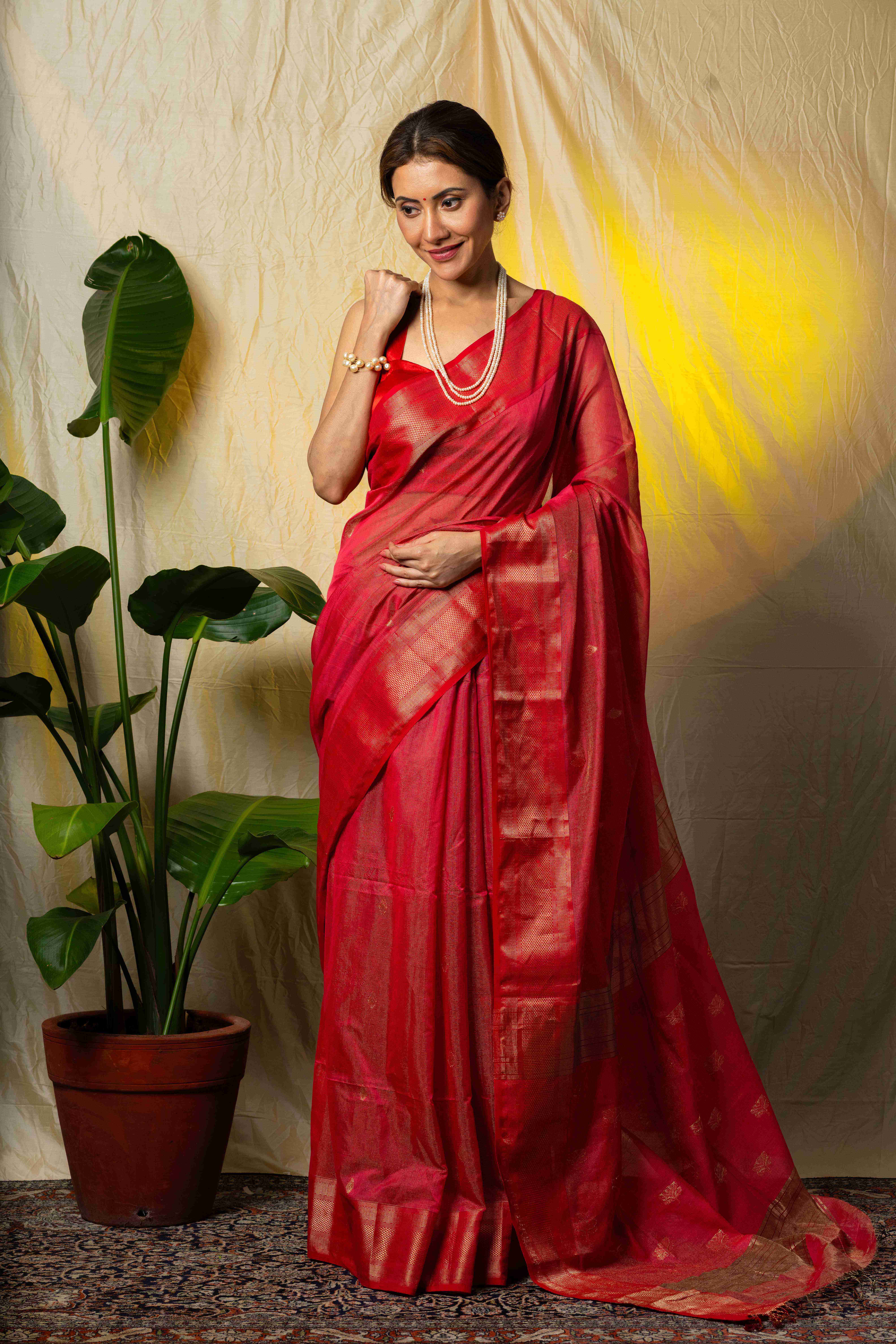 Maheshwari Silk  Saree