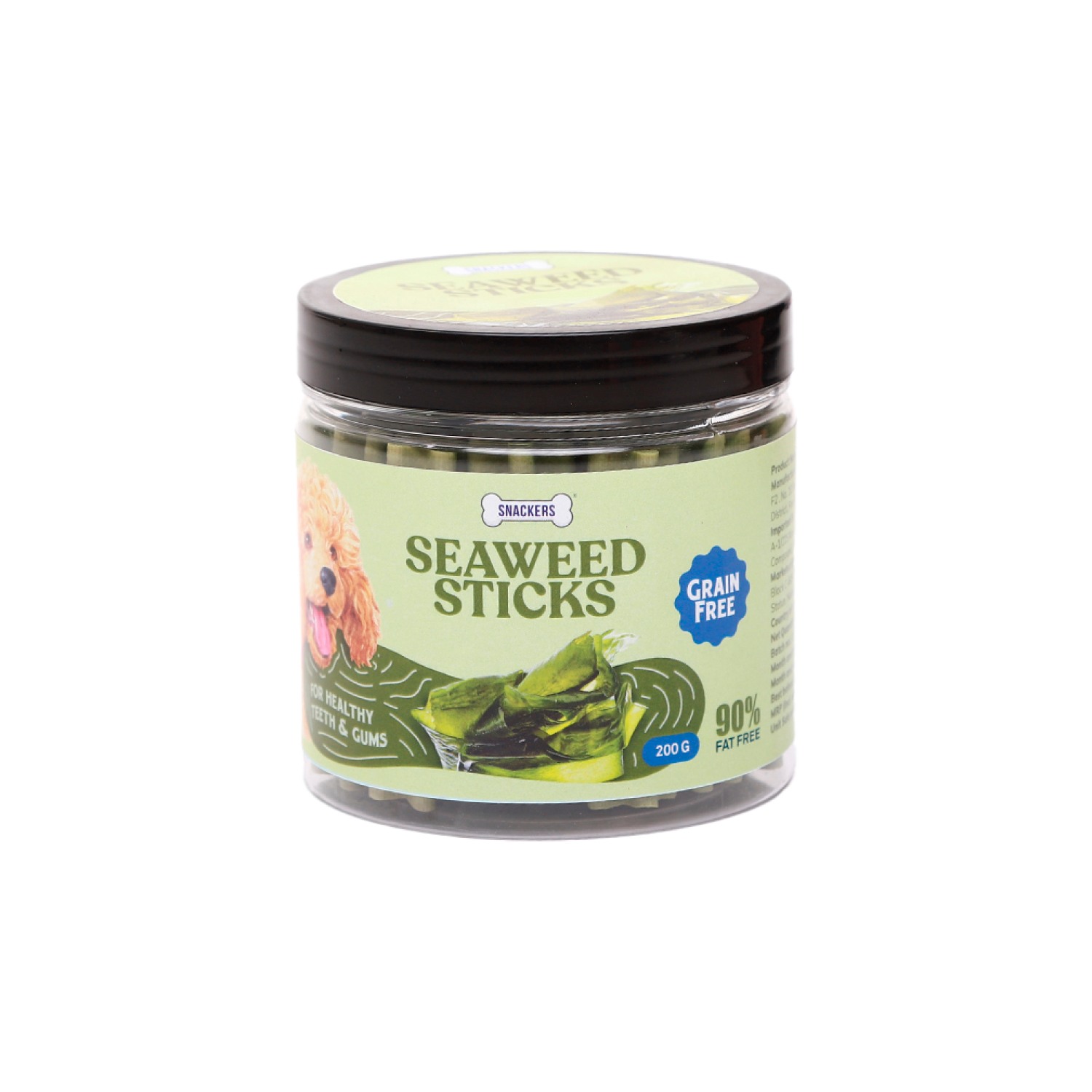 Snackers Grain Free Seaweed Sticks Dog Treats, 200g