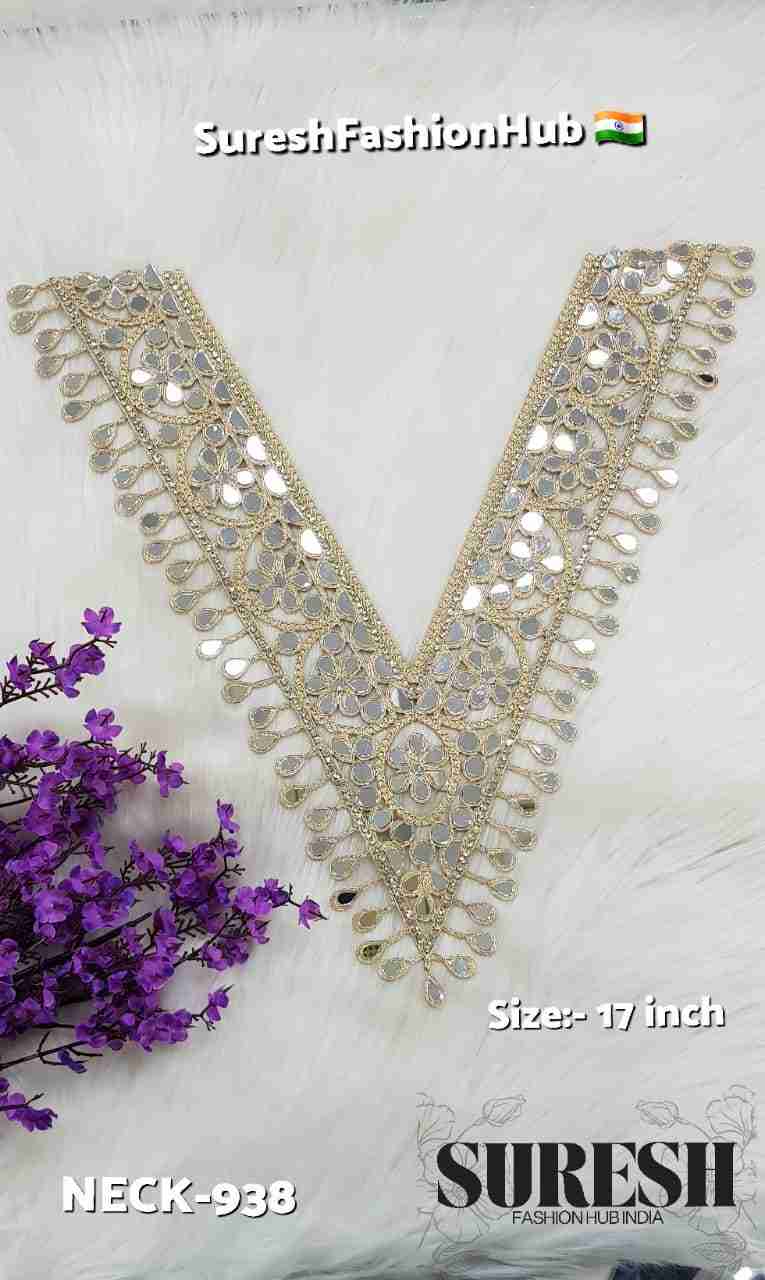 Pearl Floral Mirror Dori Hanging Neck Design – N-938
