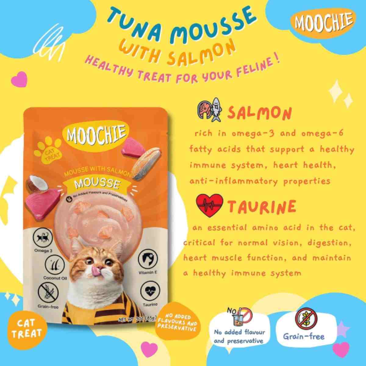 Moochie Mousse With Salmon Wet Cat Food - 85 gm