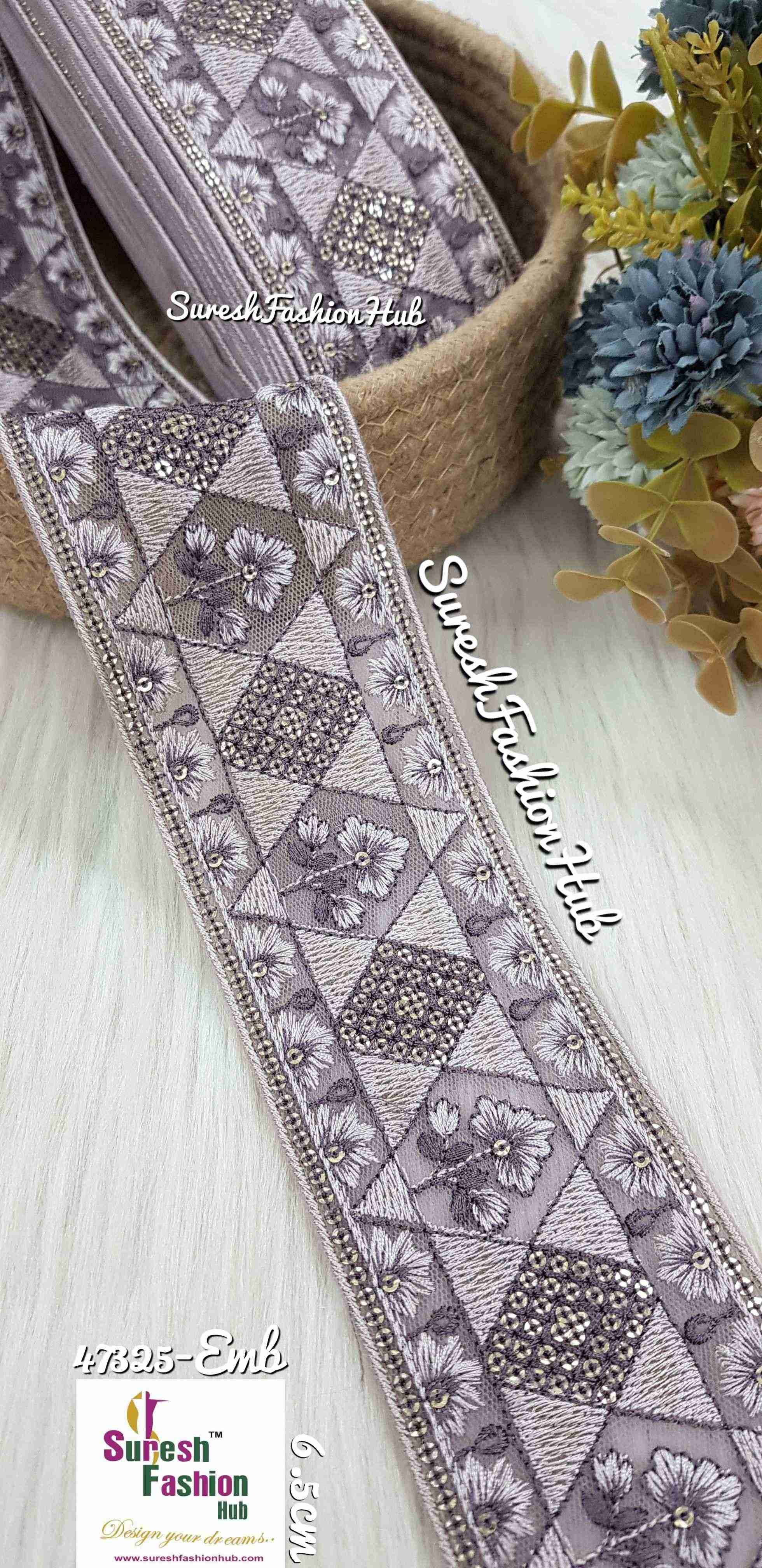 Embroidery Tone-to-Tone Lace