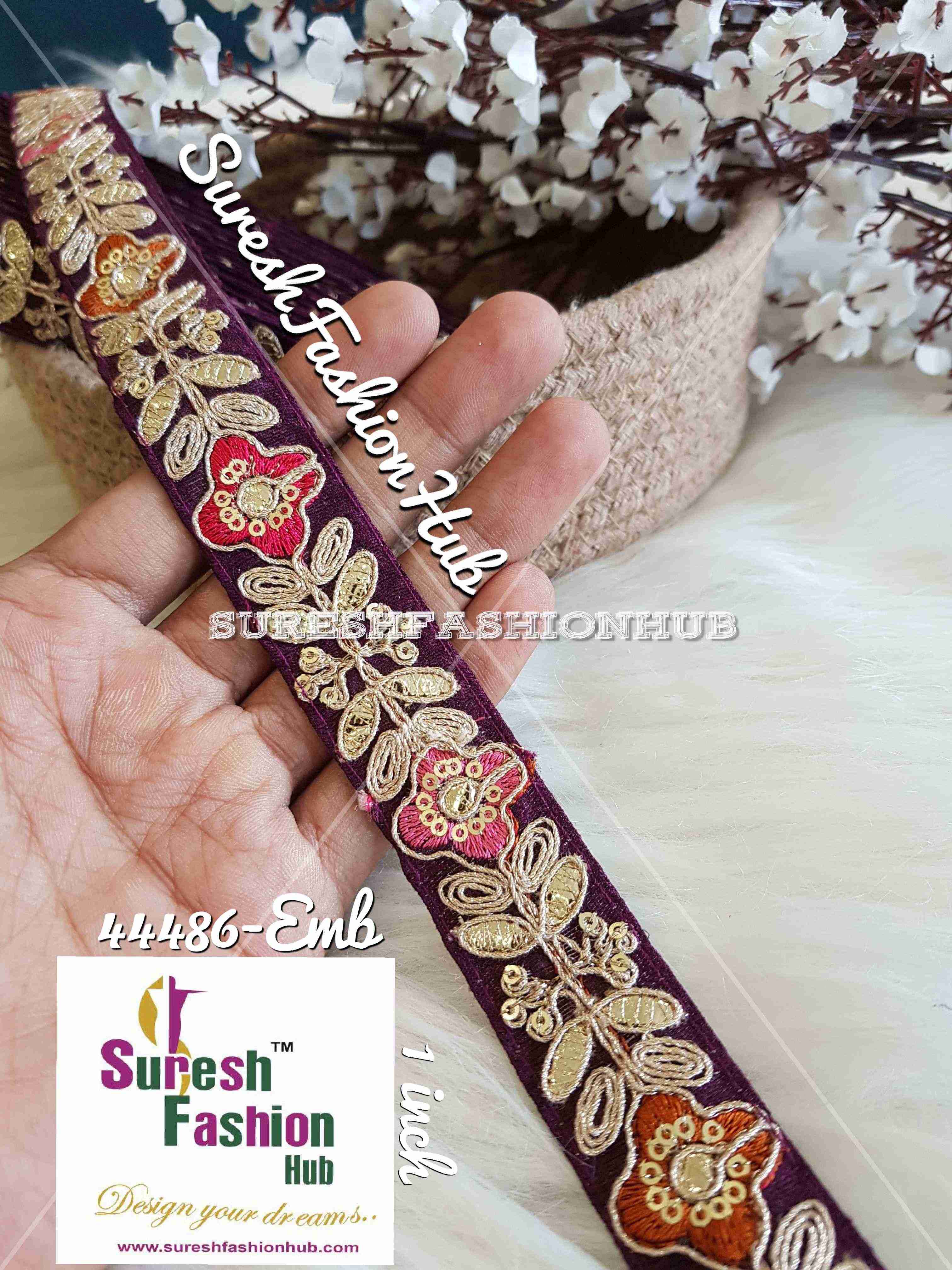 Indian Laces Embellishments Embroidery Saree Border Wholesale Silk Crafting Sewing Decorative Designer Ribbons #Blackborder  #Fancylaces #Decorativetrims #Embroideredborder #Sewingtrims #テープ #minne #lndianlaces #Sareeborder #アニー都城 #pasamanerías #pasamaneriasbordadas #Embellishments #可愛いマスク #Embroiderytrimmings #アクセサリー