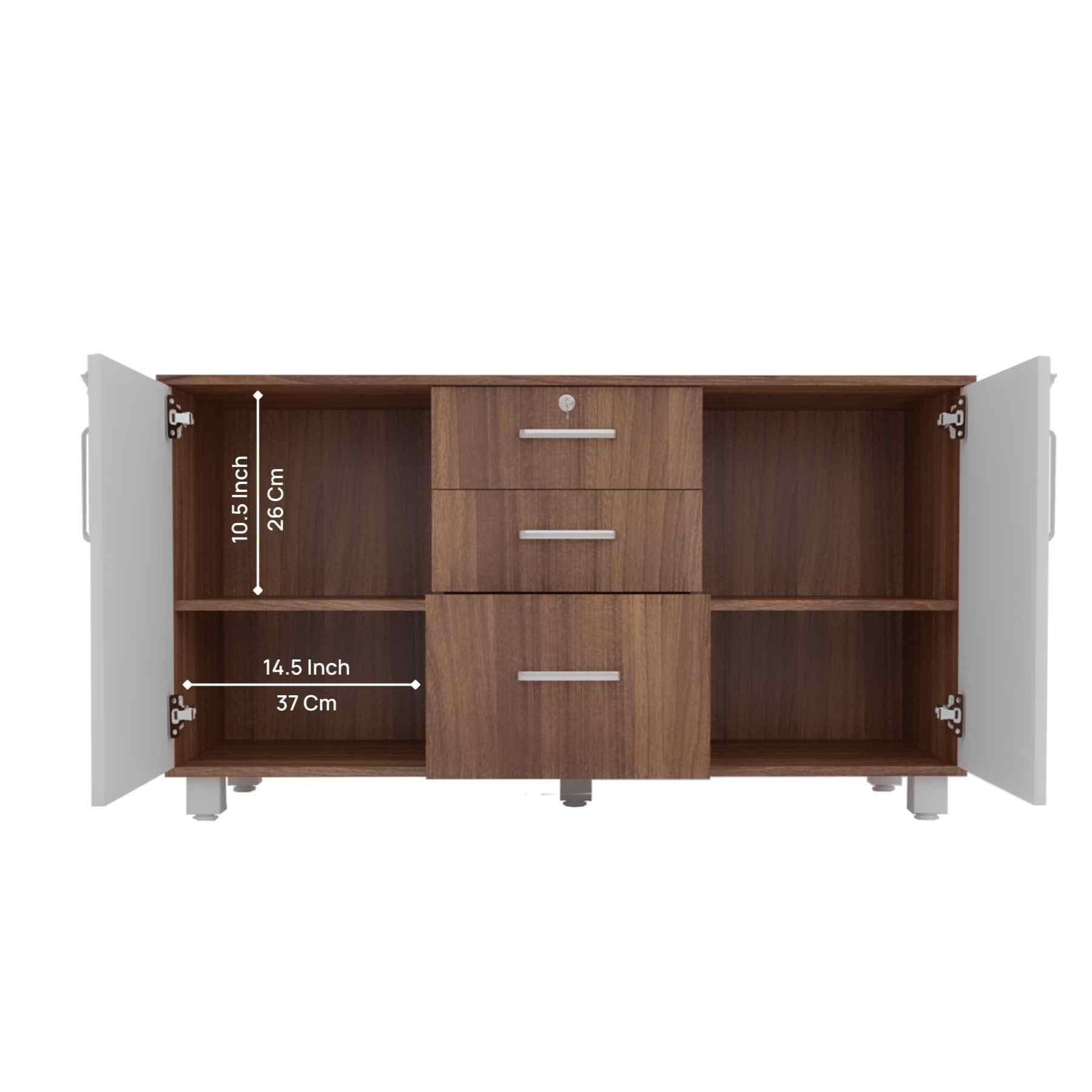 Ronald Zoro Cabinet - Leon Teak Finish