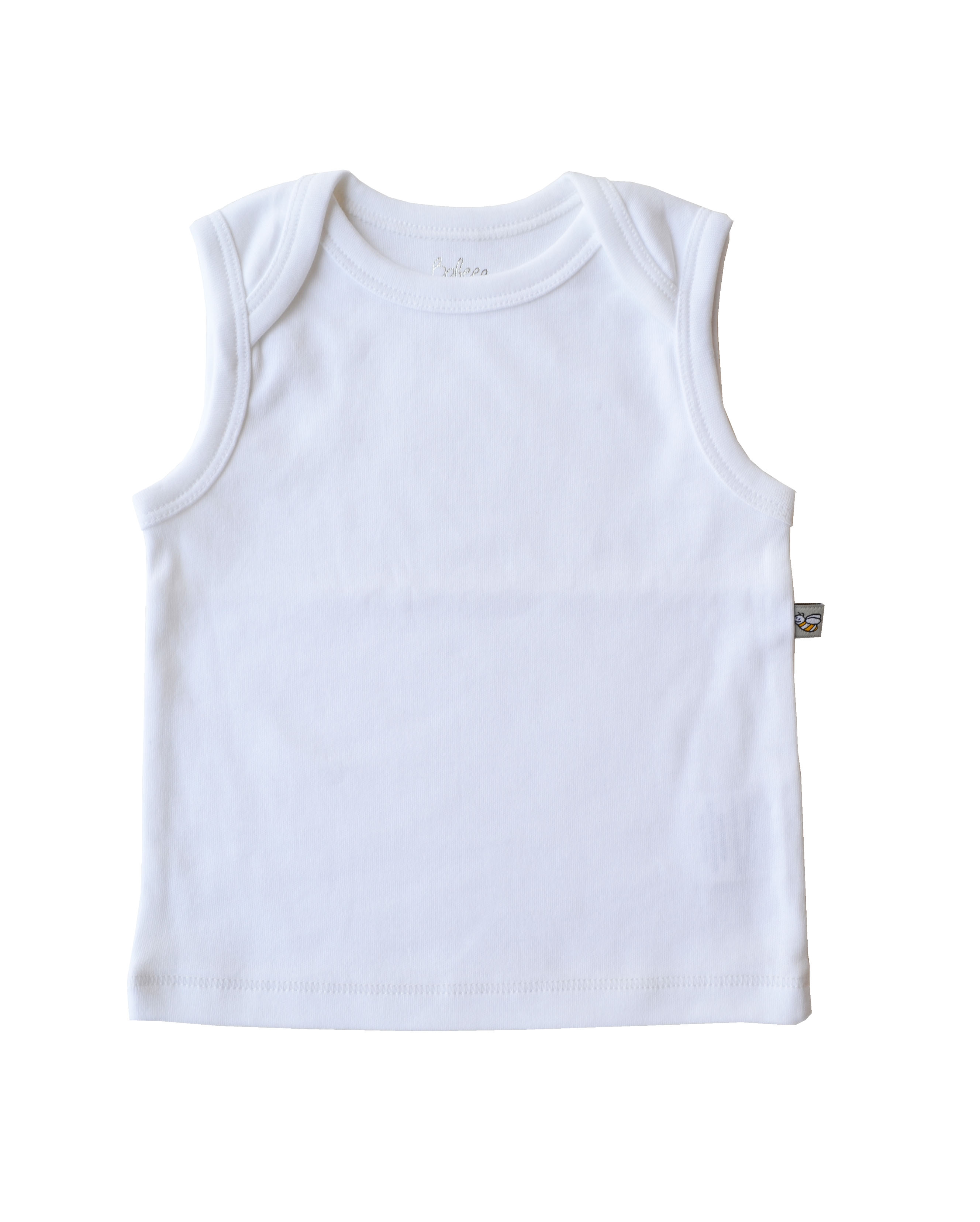 White Vest (100% Cotton Interlock Biowash)
