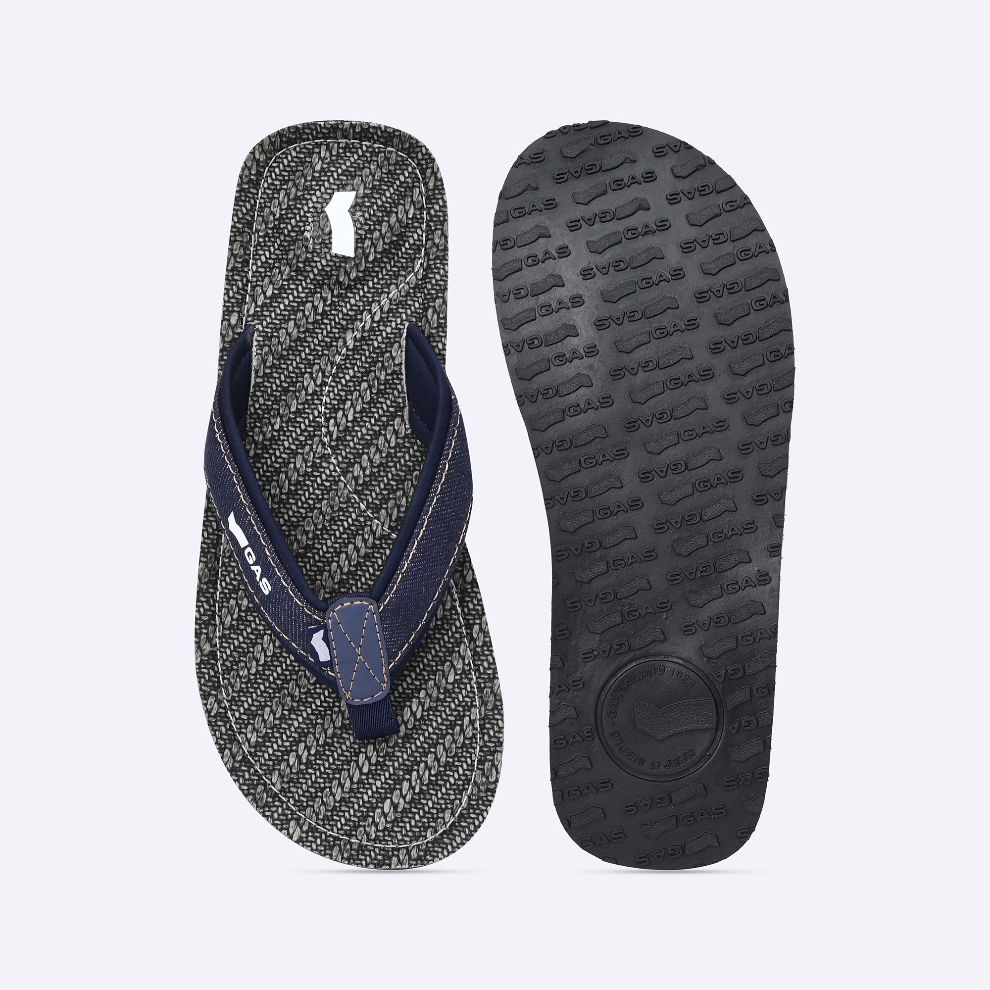 GAS | Men's RawWave Grey Flipflops|4