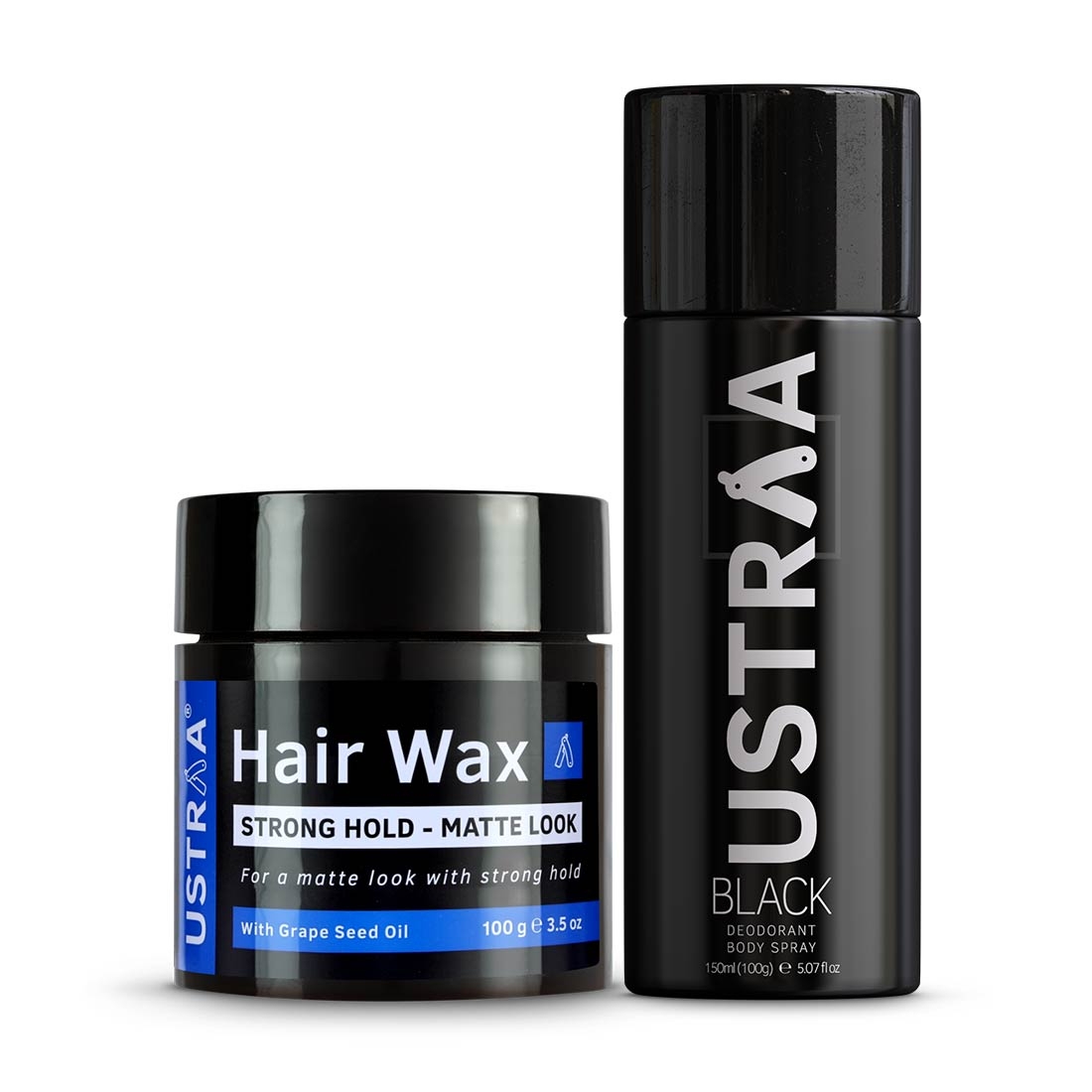 Ustraa | Ustraa Black Deodorant 150ml & Hair Wax Matt Look 100g 0