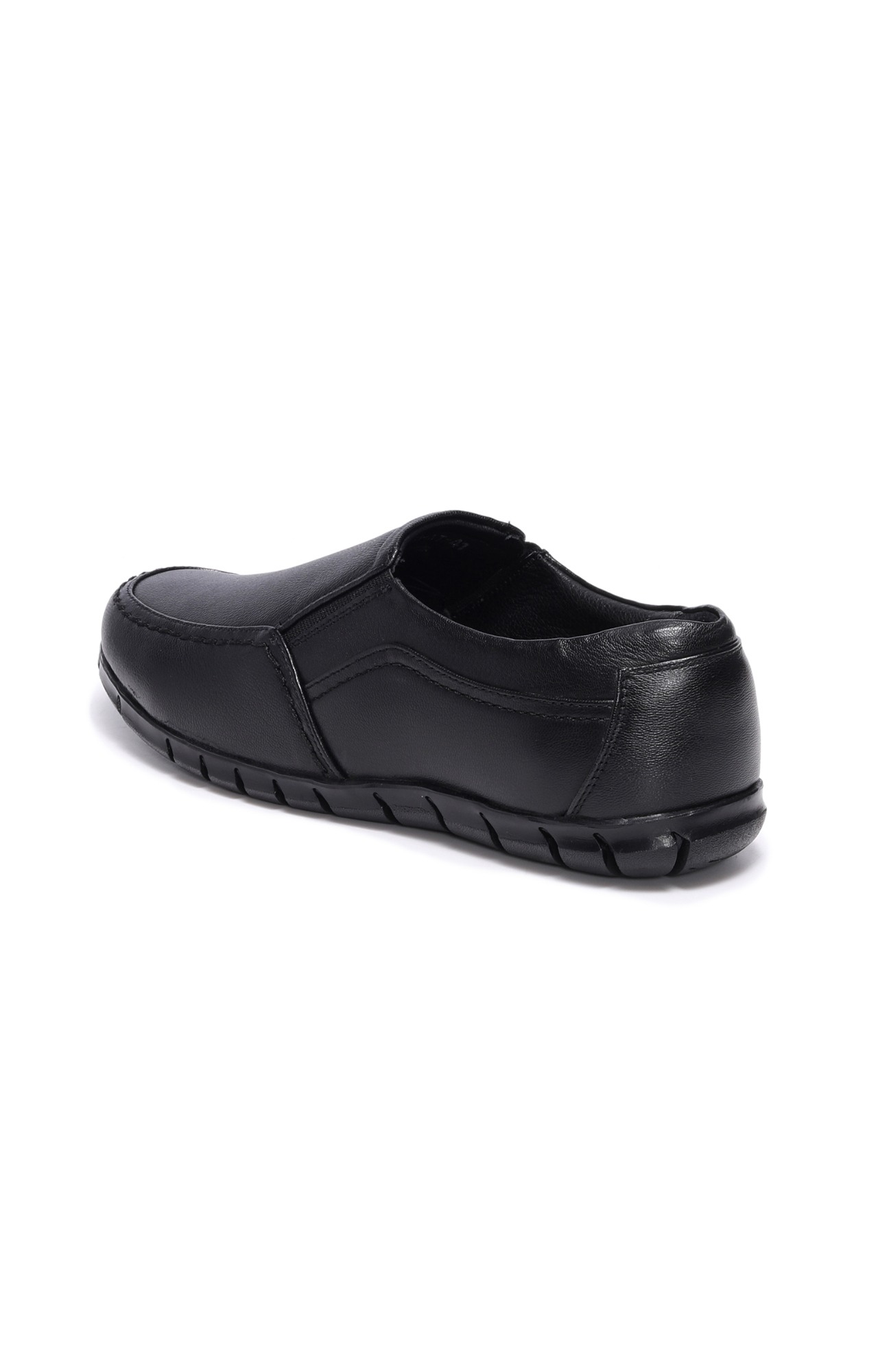 Men Black Titas Formal Slip-Ons
