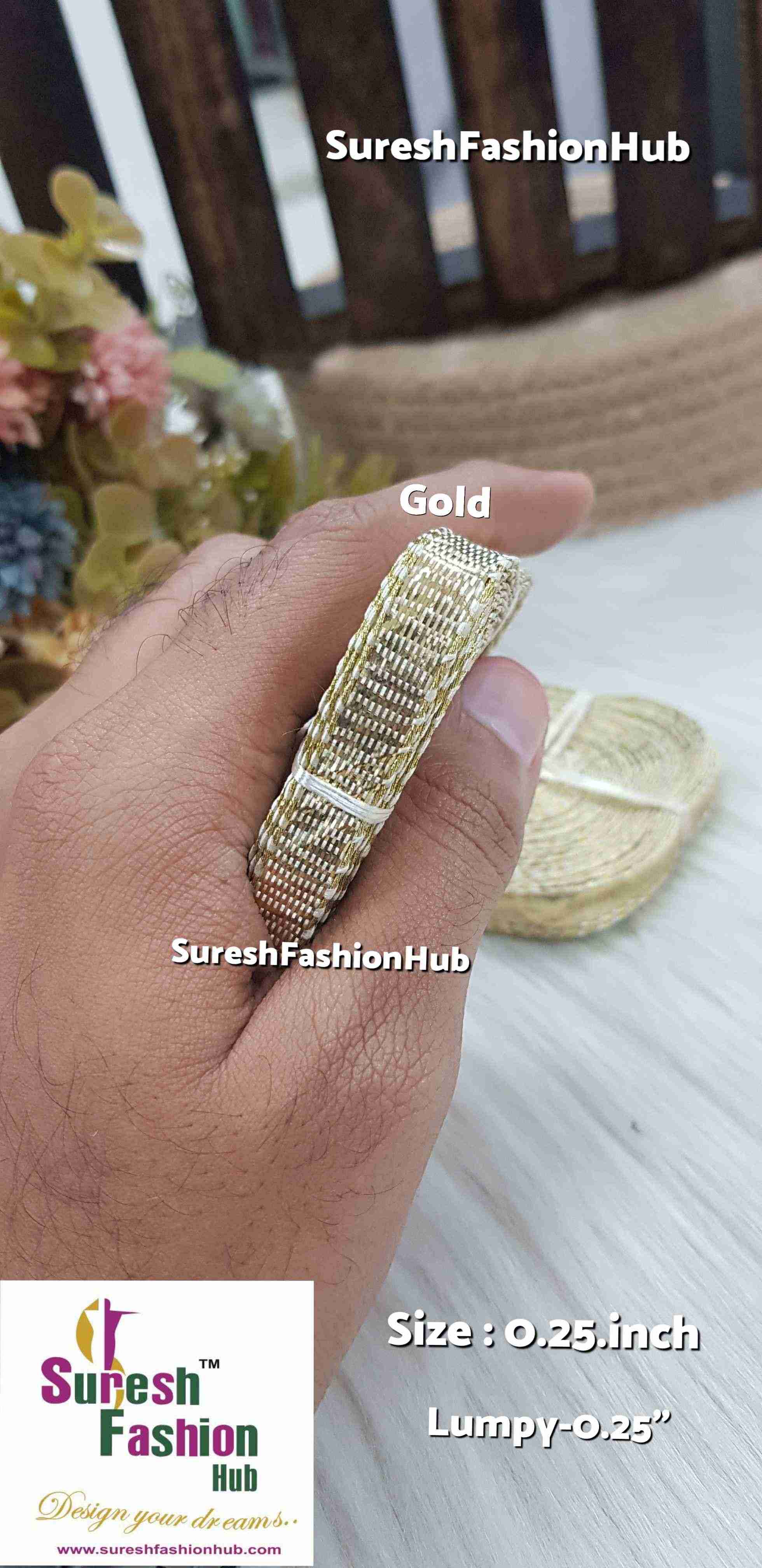Golden Lampi Gota Border 0.25 '' inch