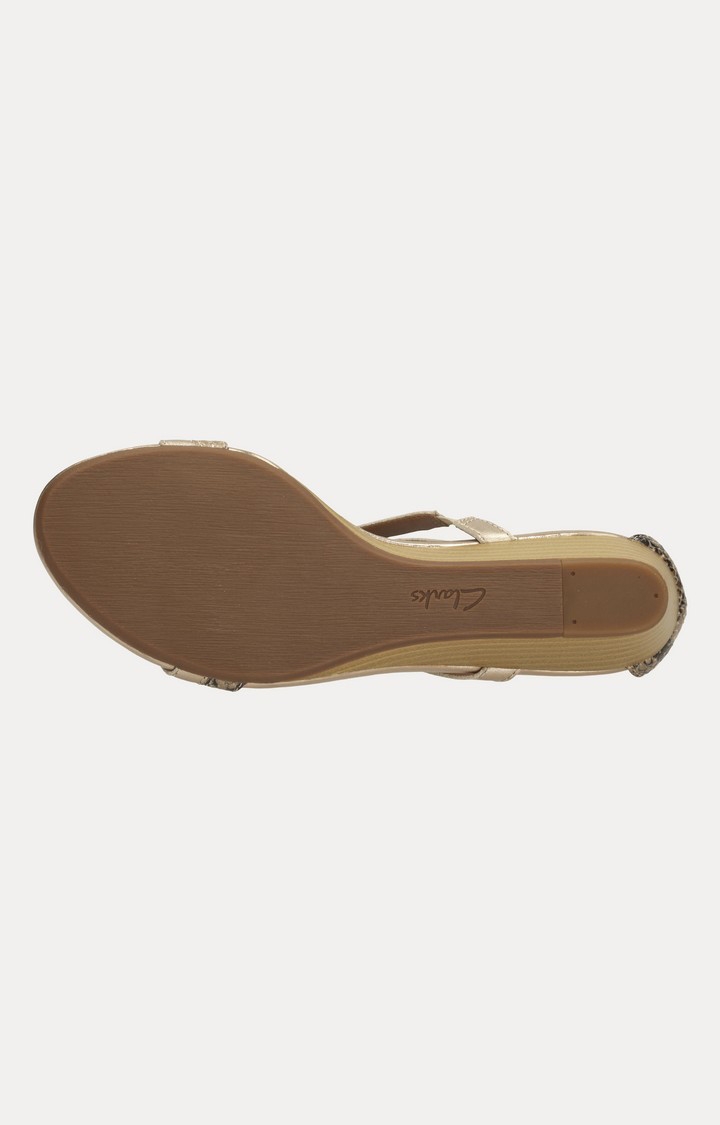 Clarks | Women's Metallic Leather Sandals 3