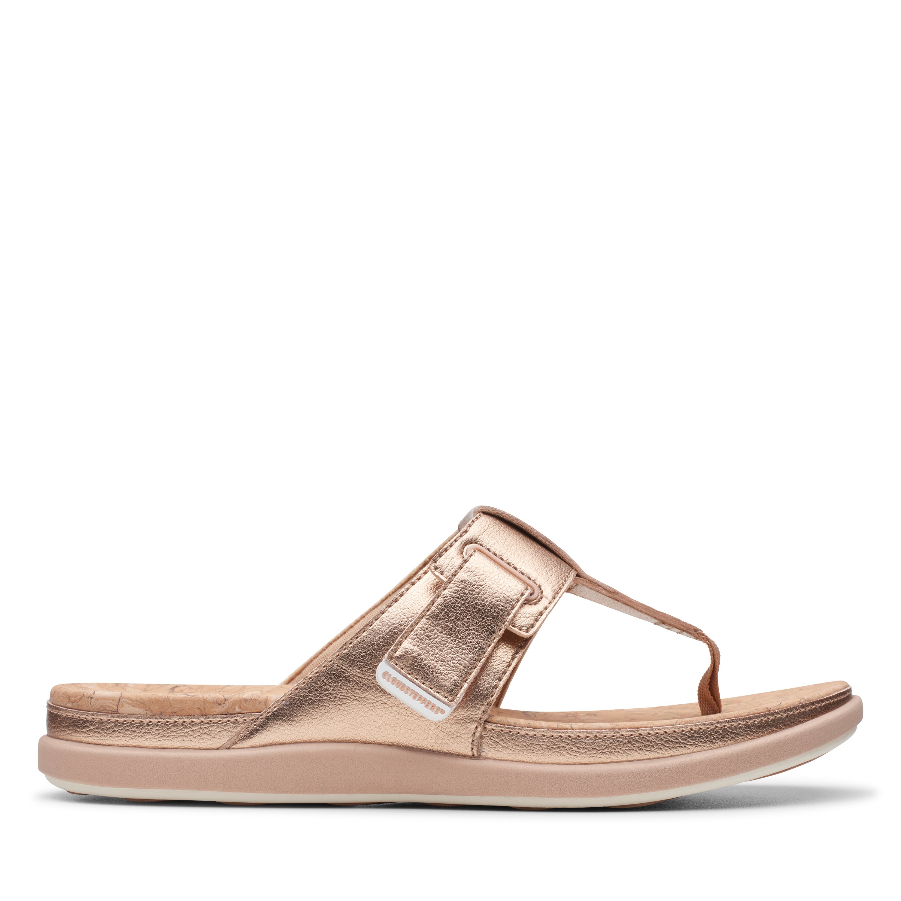 Women's Gold Synthetic Sandals