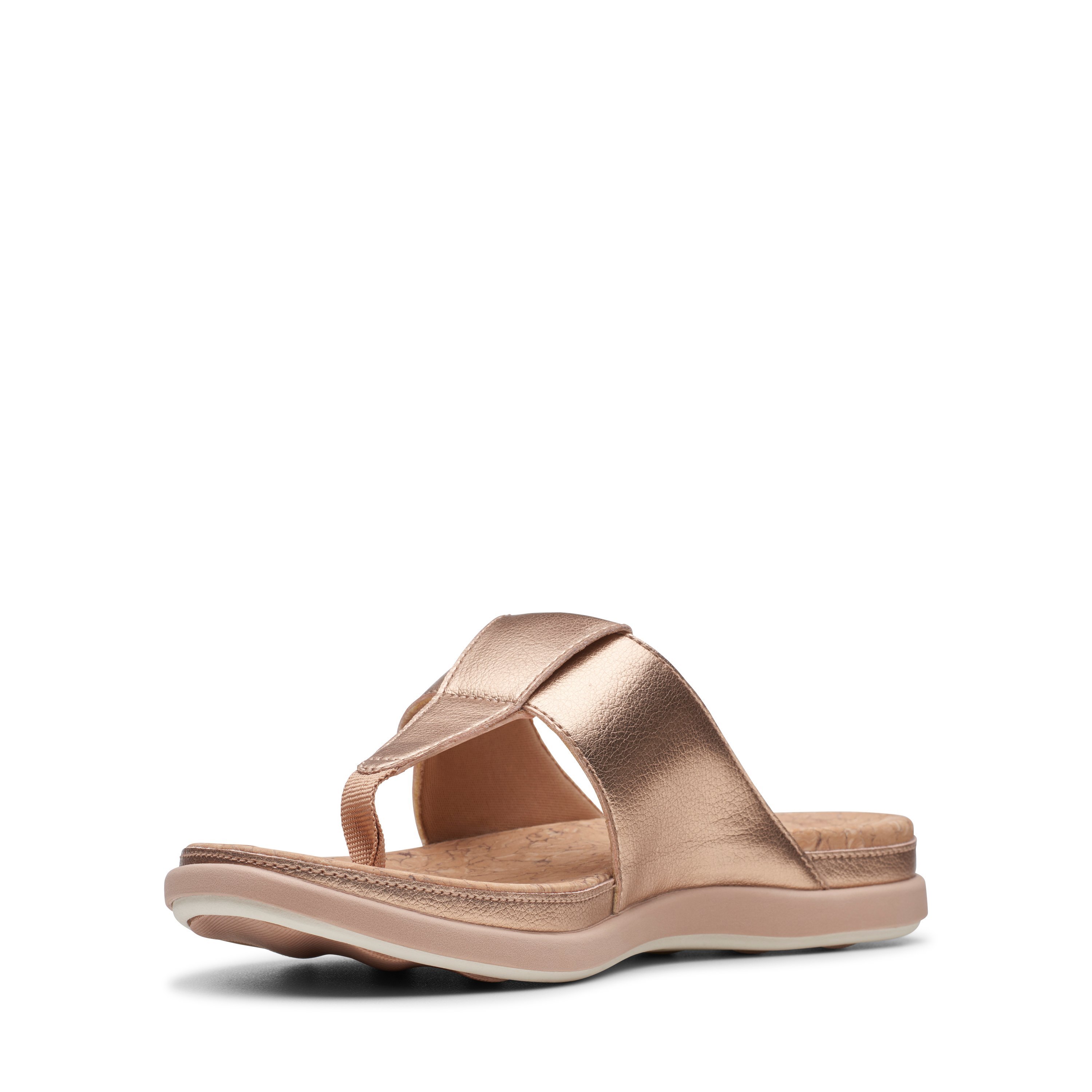 Women's Gold Synthetic Sandals