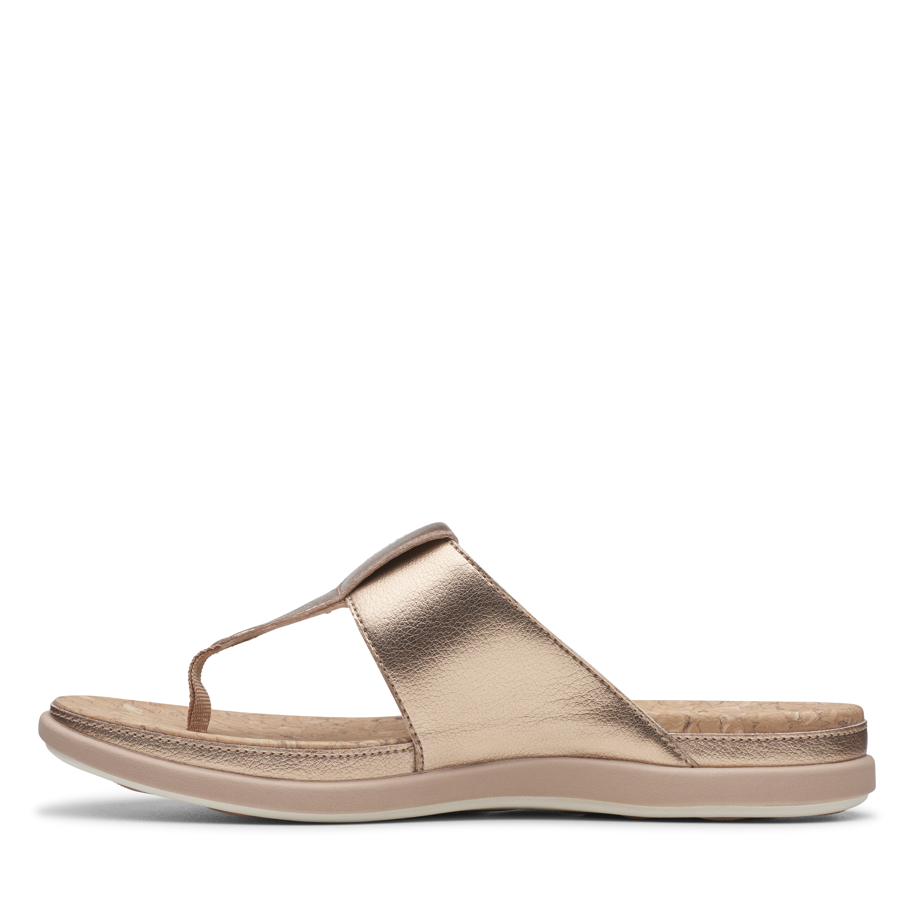 Women's Gold Synthetic Sandals