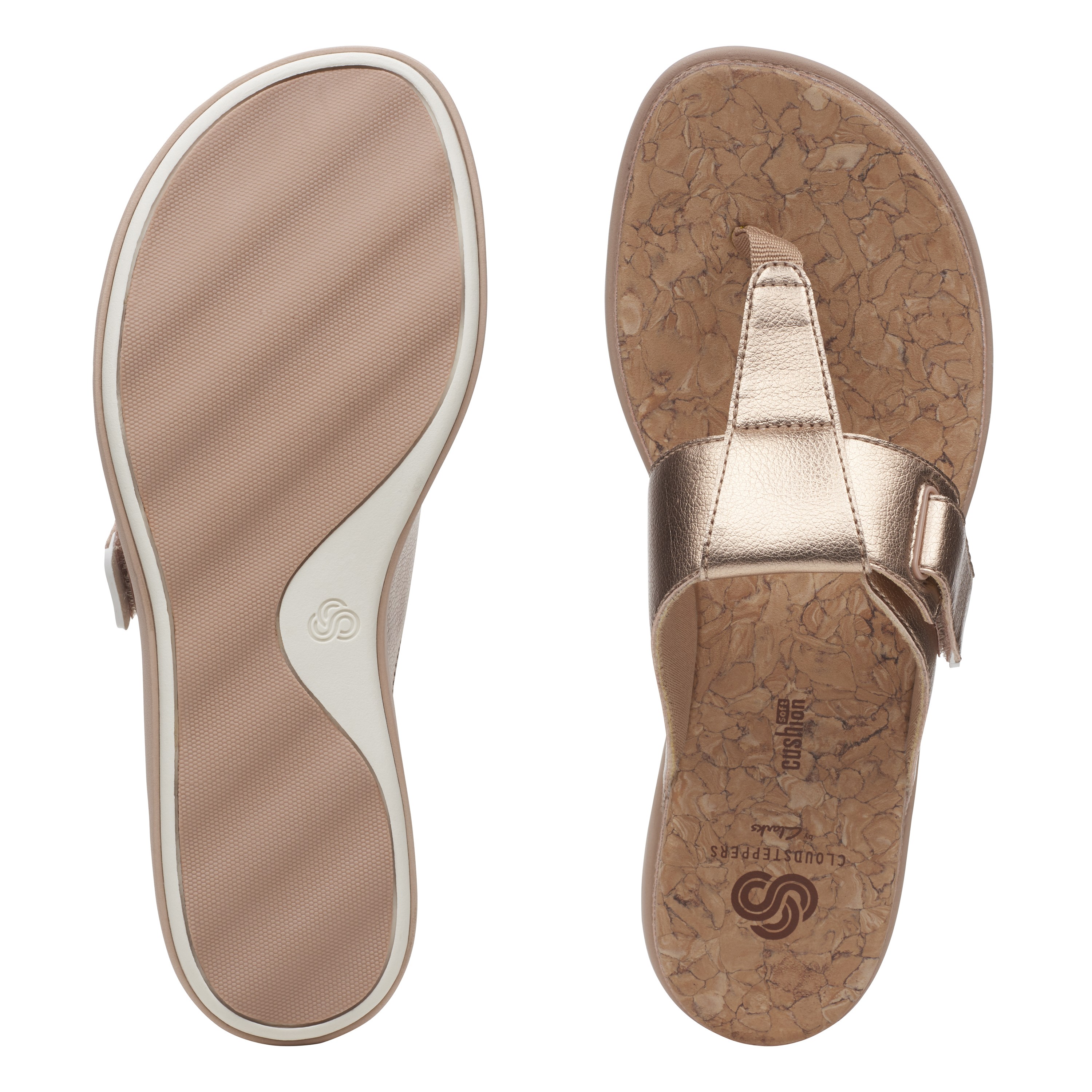 Women's Gold Synthetic Sandals