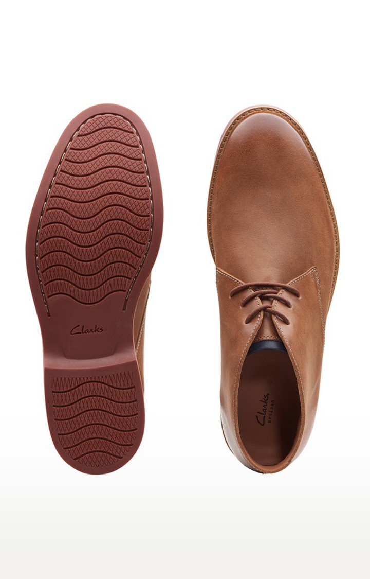 clarks tan leather boots