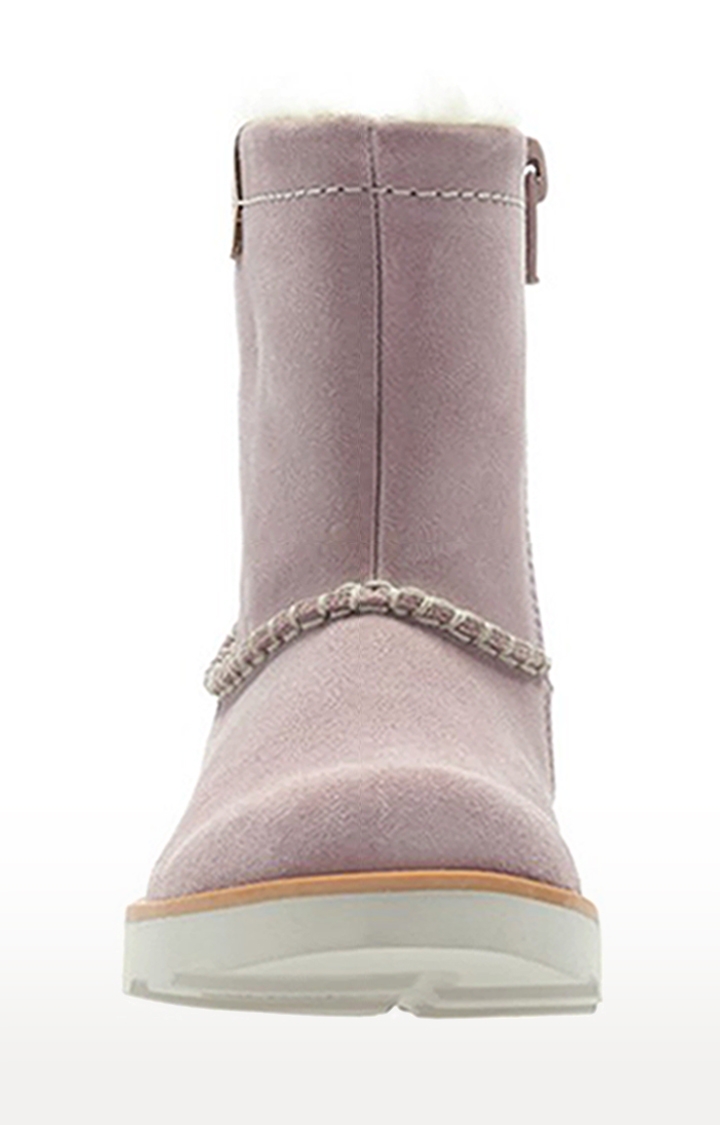 Clarks | Girls Pink Suede Boots 4