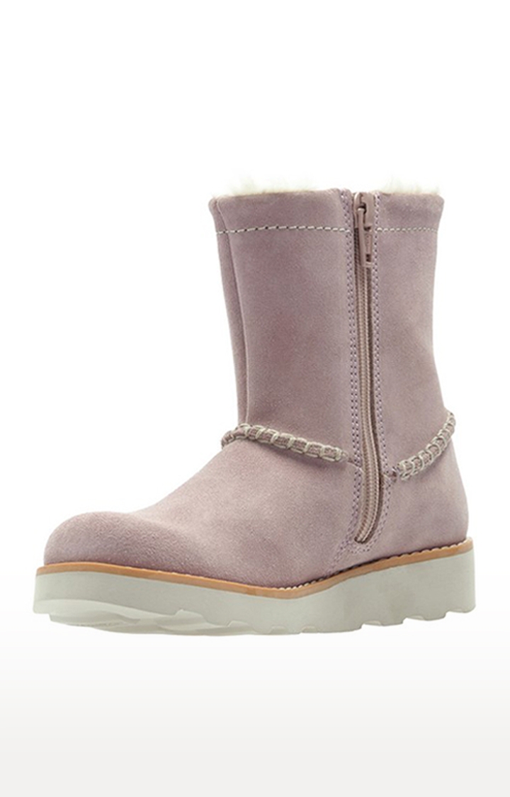 Clarks | Girls Pink Suede Boots 3