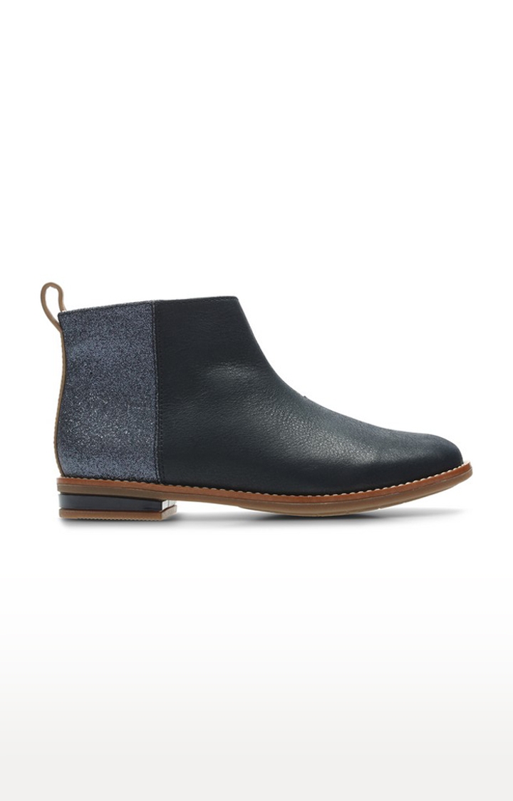 Clarks | Girls Blue Leather Boots 1