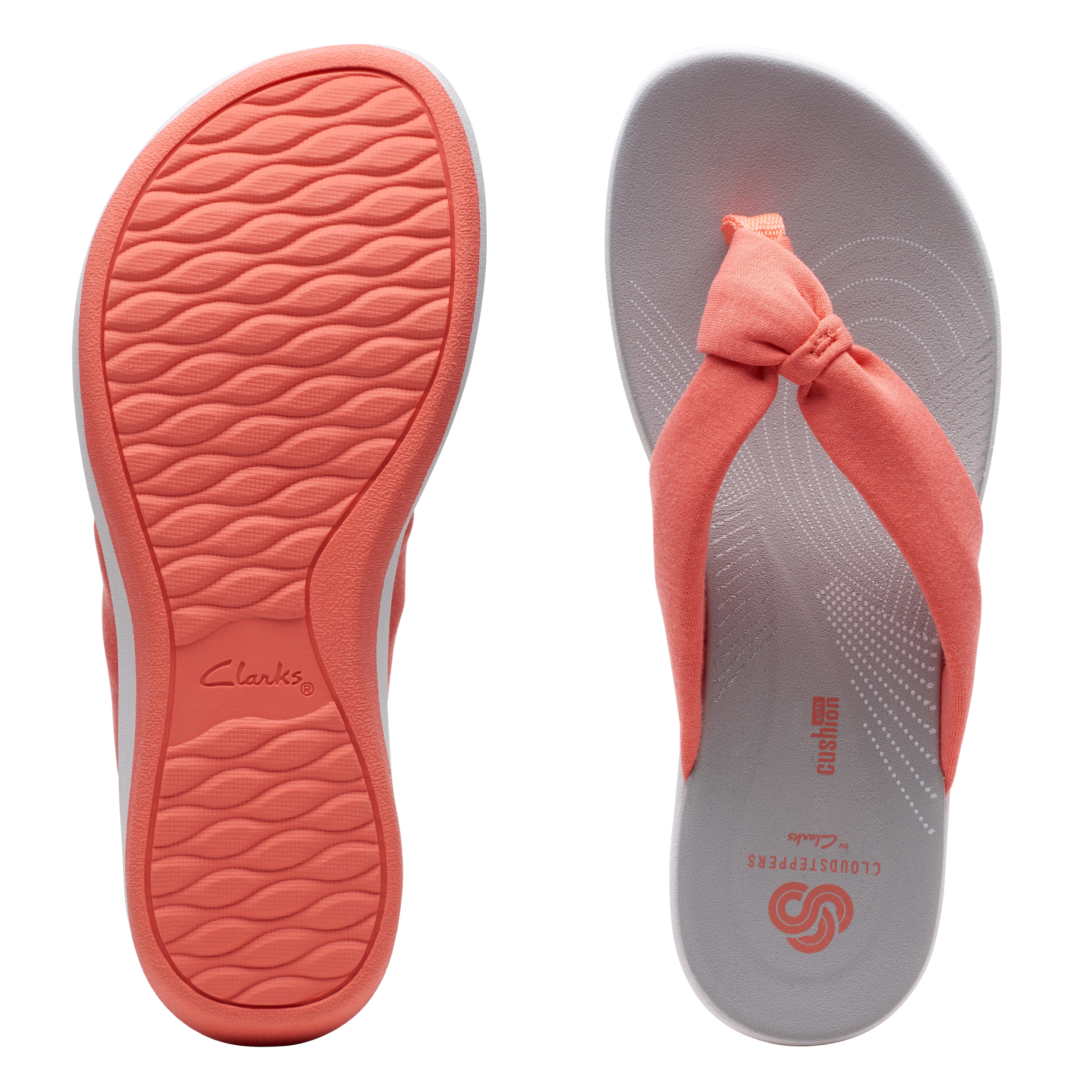 Clarks | Women's Red Synthetic Sandals 6