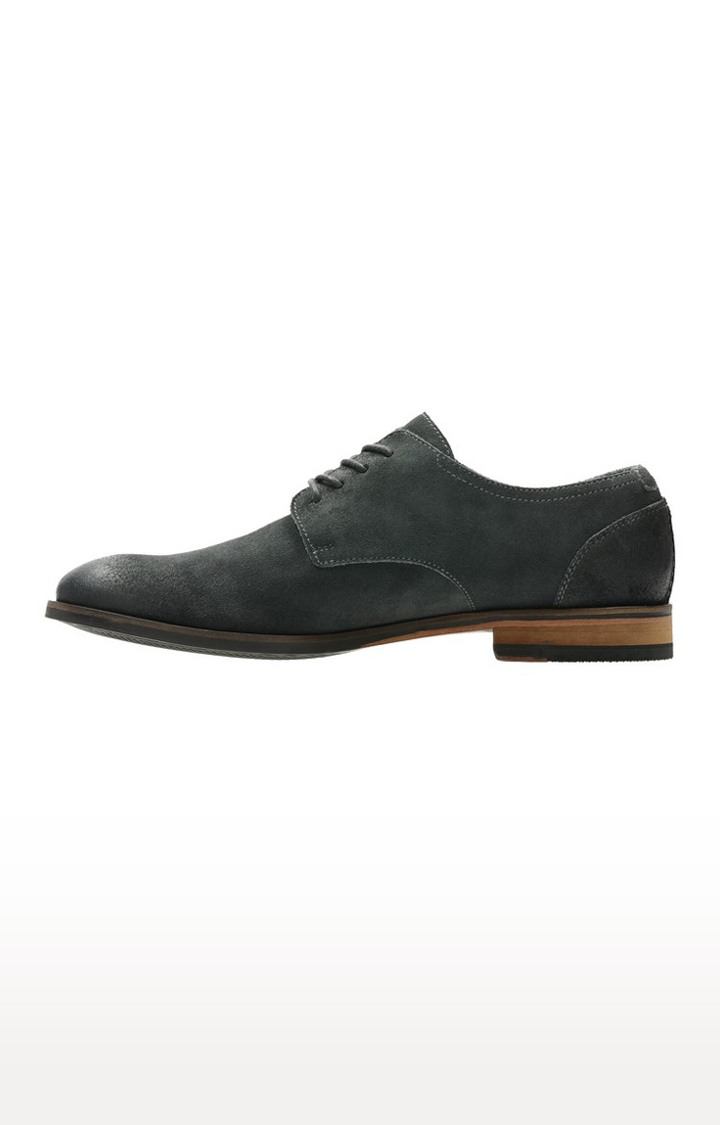 Men s Grey Suede Derby Shoes