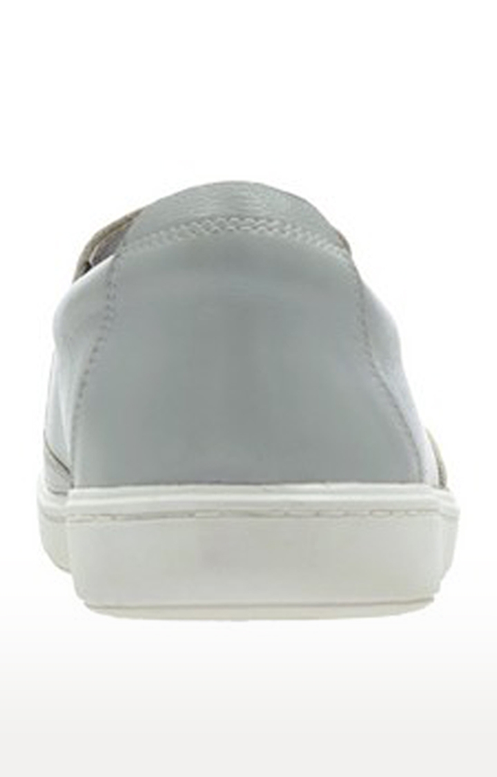 Clarks | Boys Grey Leather Casual Slip-ons 5