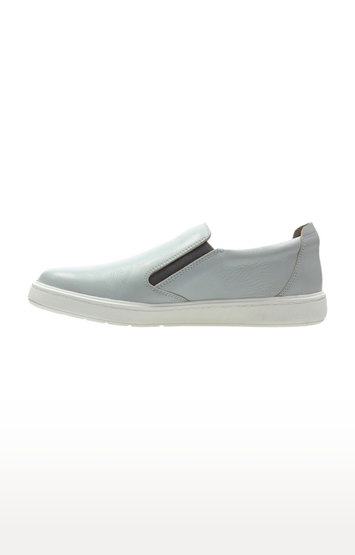 Clarks | Boys Grey Leather Casual Slip-ons 2