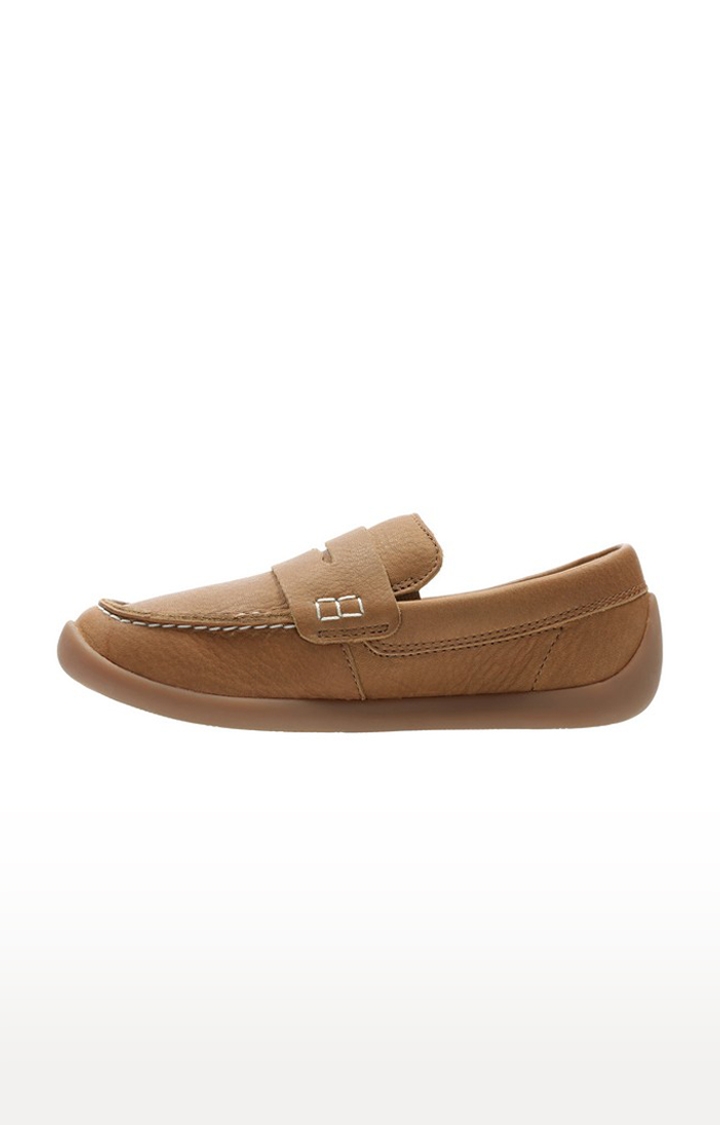 Clarks | Boys Brown Leather Loafers 2