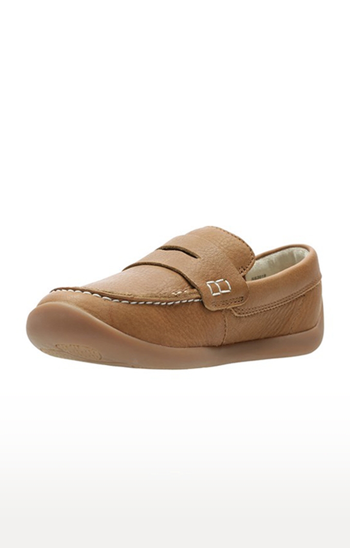 Clarks | Boys Brown Leather Loafers 3