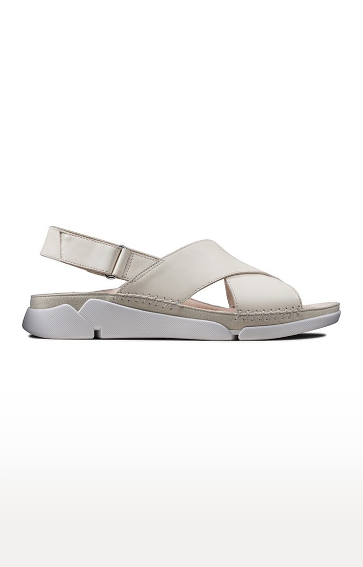 white clark sandals on sale