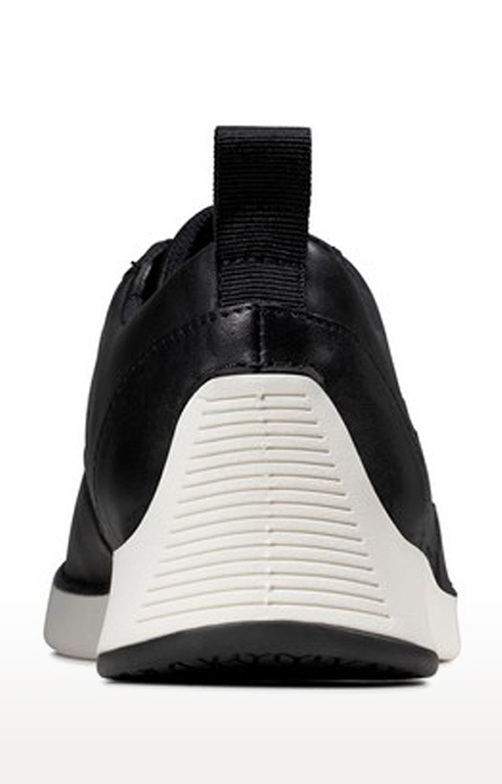 Clarks | Men's Black Leather Sneakers 3