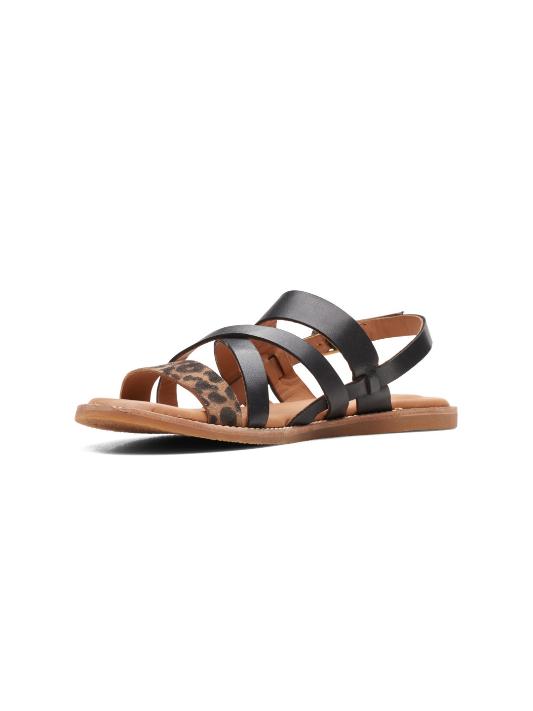 CLARKS LEOPARD WOMEN KARSEA SUN FLAT SLIP-ONS